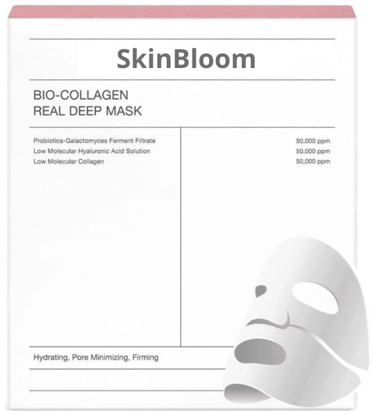 SkinBloom - Masque Visage Bio-Collagène